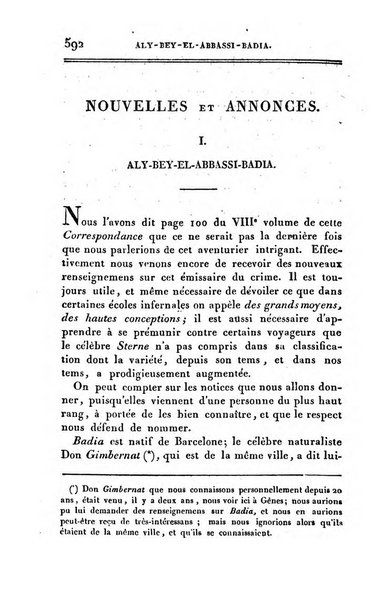 Correspondance astronomique, geographique, hydrographique et statistique du Baron de Zach