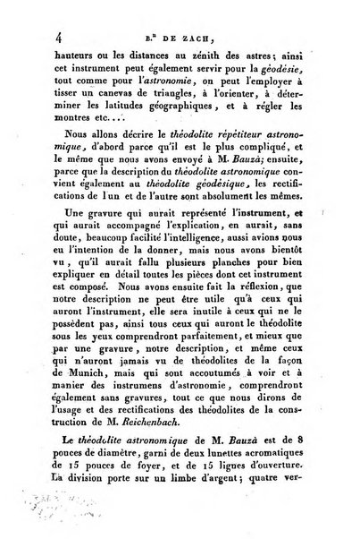 Correspondance astronomique, geographique, hydrographique et statistique du Baron de Zach