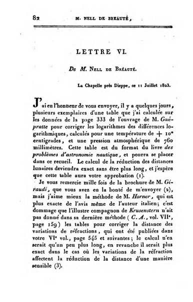 Correspondance astronomique, geographique, hydrographique et statistique du Baron de Zach