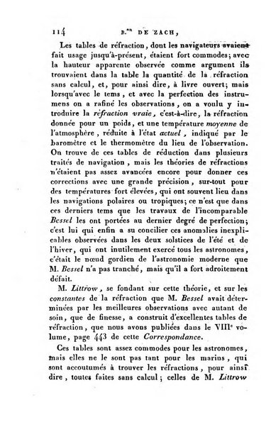 Correspondance astronomique, geographique, hydrographique et statistique du Baron de Zach