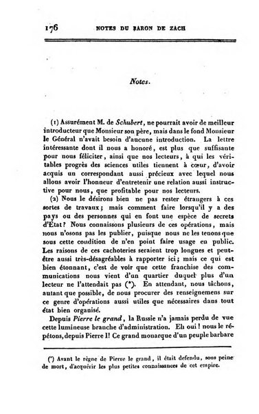 Correspondance astronomique, geographique, hydrographique et statistique du Baron de Zach