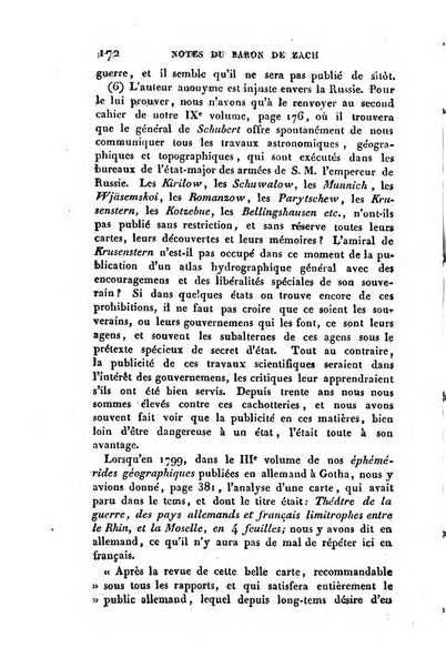 Correspondance astronomique, geographique, hydrographique et statistique du Baron de Zach