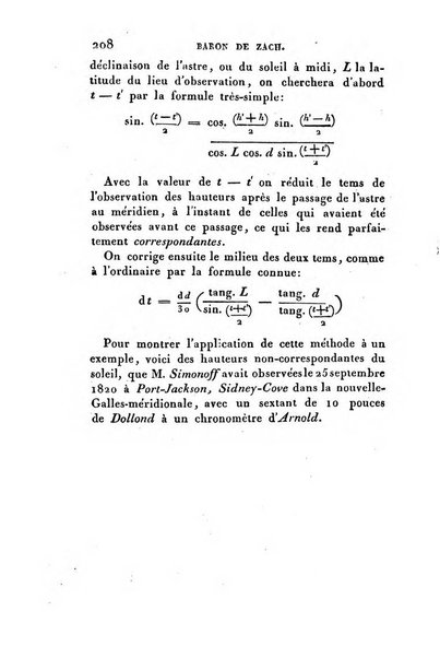 Correspondance astronomique, geographique, hydrographique et statistique du Baron de Zach