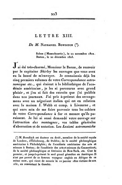 Correspondance astronomique, geographique, hydrographique et statistique du Baron de Zach