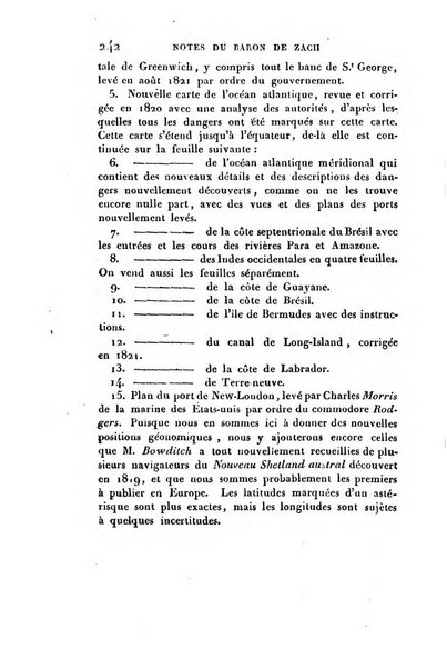 Correspondance astronomique, geographique, hydrographique et statistique du Baron de Zach