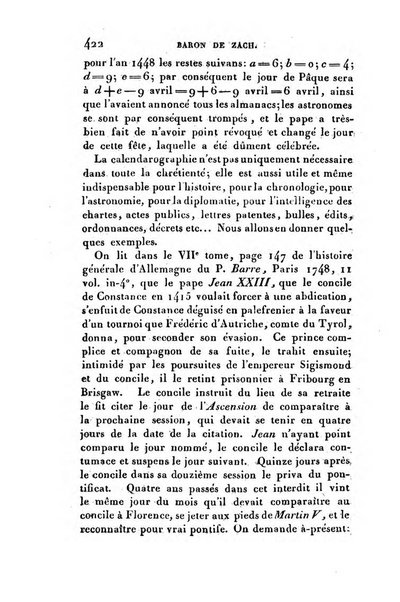 Correspondance astronomique, geographique, hydrographique et statistique du Baron de Zach