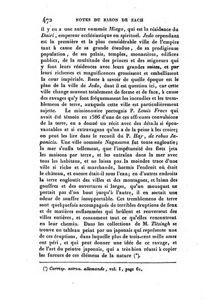 Correspondance astronomique, geographique, hydrographique et statistique du Baron de Zach