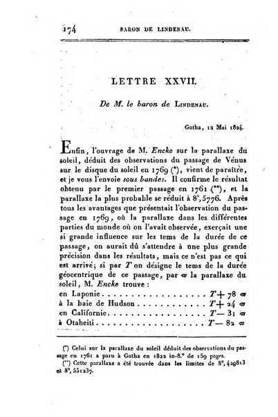 Correspondance astronomique, geographique, hydrographique et statistique du Baron de Zach