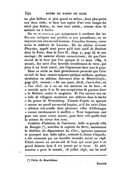 Correspondance astronomique, geographique, hydrographique et statistique du Baron de Zach