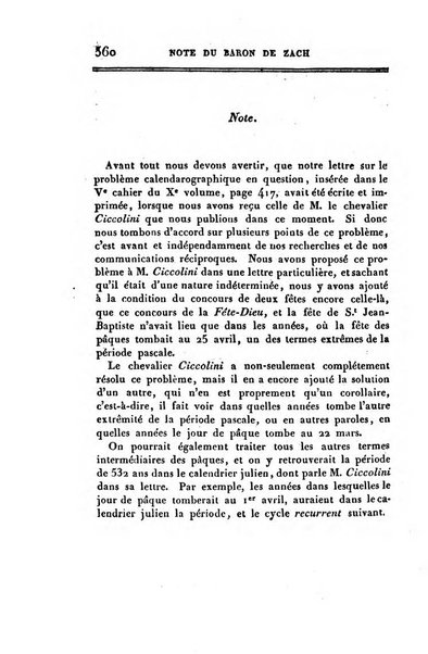 Correspondance astronomique, geographique, hydrographique et statistique du Baron de Zach