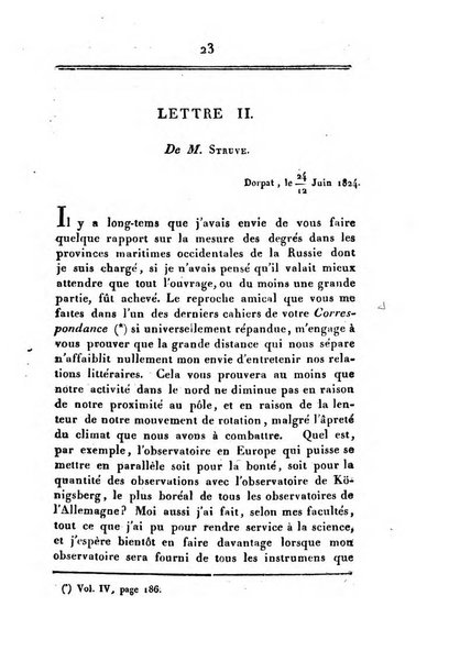 Correspondance astronomique, geographique, hydrographique et statistique du Baron de Zach