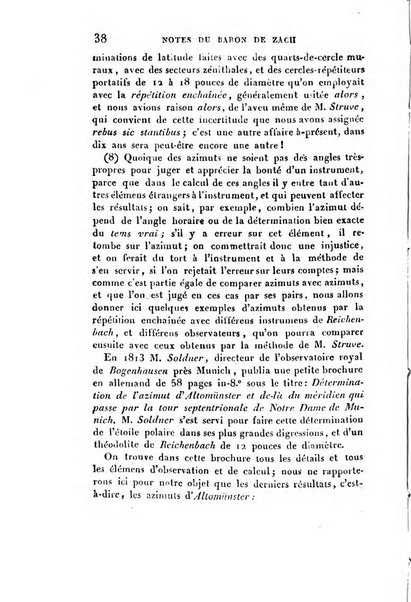 Correspondance astronomique, geographique, hydrographique et statistique du Baron de Zach