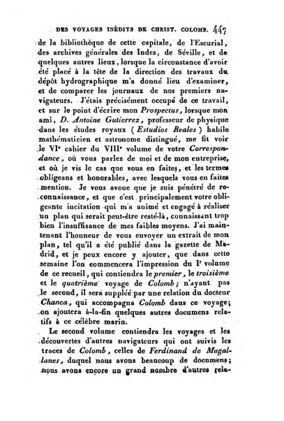 Correspondance astronomique, geographique, hydrographique et statistique du Baron de Zach