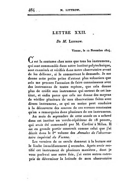 Correspondance astronomique, geographique, hydrographique et statistique du Baron de Zach