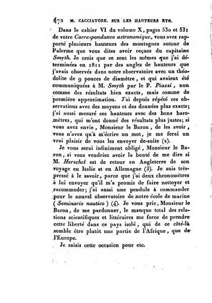 Correspondance astronomique, geographique, hydrographique et statistique du Baron de Zach