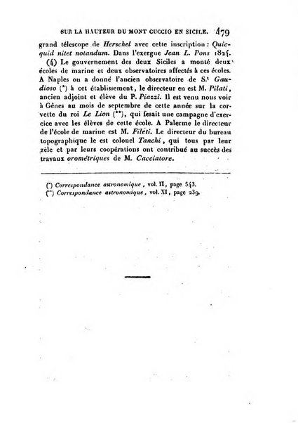 Correspondance astronomique, geographique, hydrographique et statistique du Baron de Zach