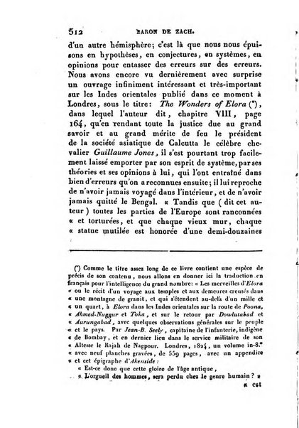 Correspondance astronomique, geographique, hydrographique et statistique du Baron de Zach