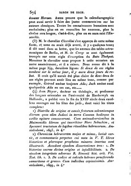 Correspondance astronomique, geographique, hydrographique et statistique du Baron de Zach