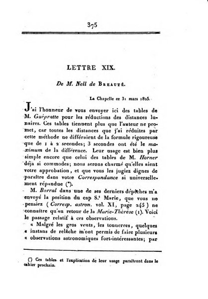 Correspondance astronomique, geographique, hydrographique et statistique du Baron de Zach