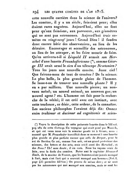 Correspondance astronomique, geographique, hydrographique et statistique du Baron de Zach