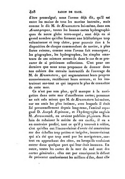 Correspondance astronomique, geographique, hydrographique et statistique du Baron de Zach