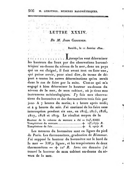 Correspondance astronomique, geographique, hydrographique et statistique du Baron de Zach