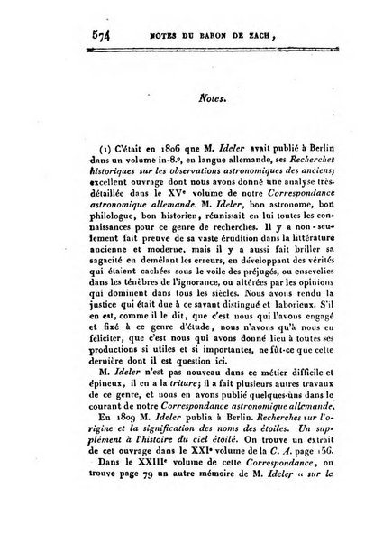 Correspondance astronomique, geographique, hydrographique et statistique du Baron de Zach