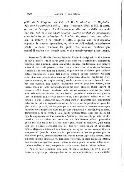 Classici e neolatini rivista filologica