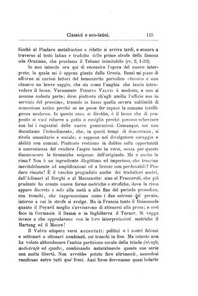 Classici e neolatini rivista filologica