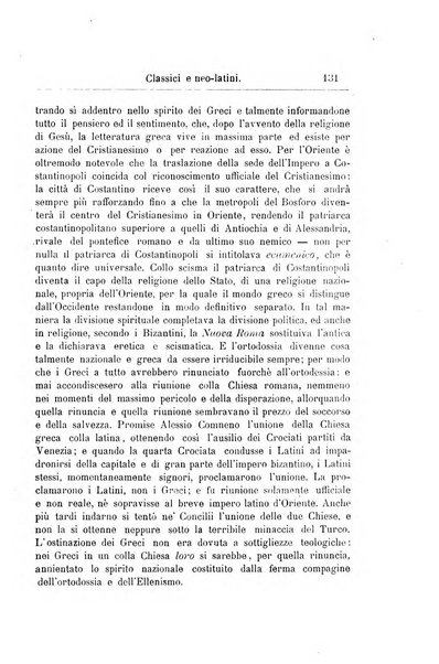 Classici e neolatini rivista filologica