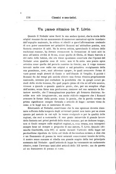 Classici e neolatini rivista filologica