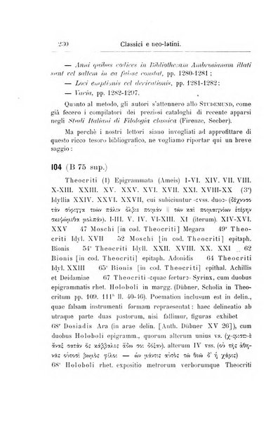 Classici e neolatini rivista filologica