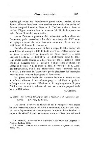 Classici e neolatini rivista filologica