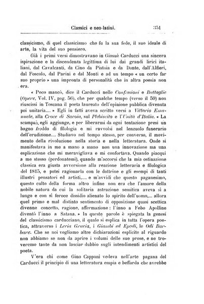 Classici e neolatini rivista filologica