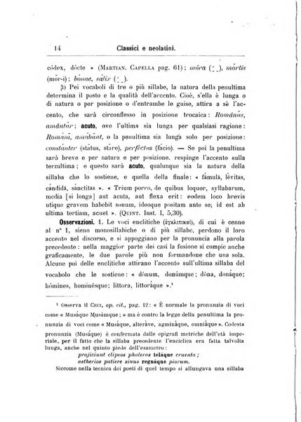 Classici e neolatini rivista filologica