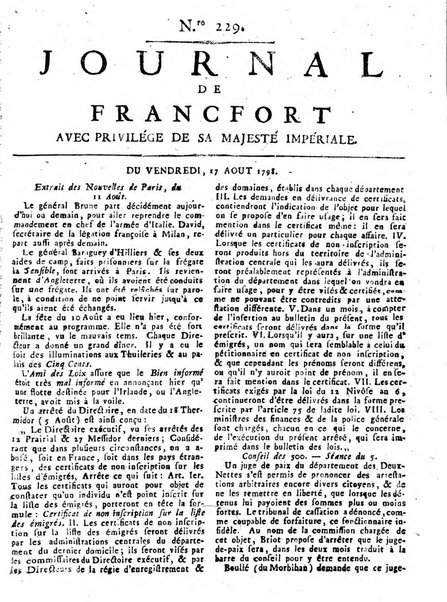 Journal de Francofort