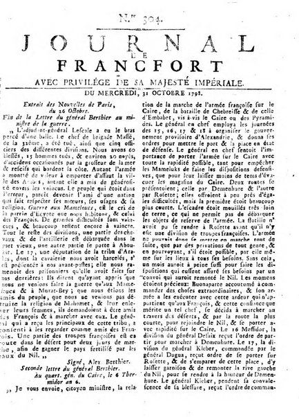 Journal de Francofort