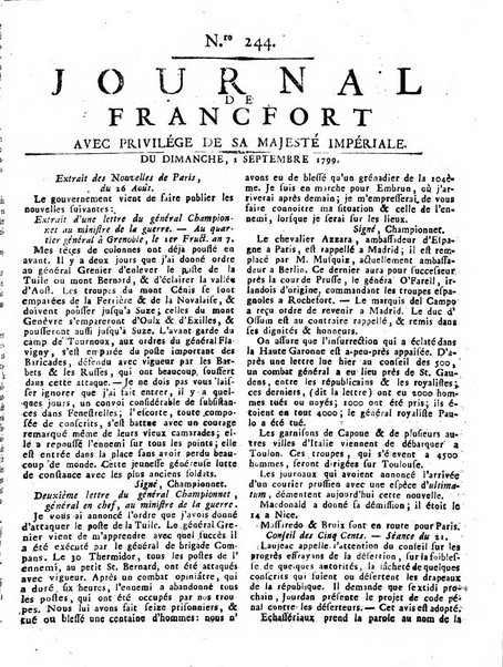 Journal de Francofort