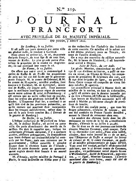 Journal de Francofort