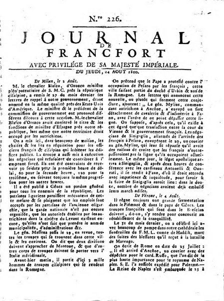 Journal de Francofort