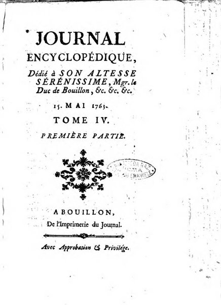 Journal encyclopédique