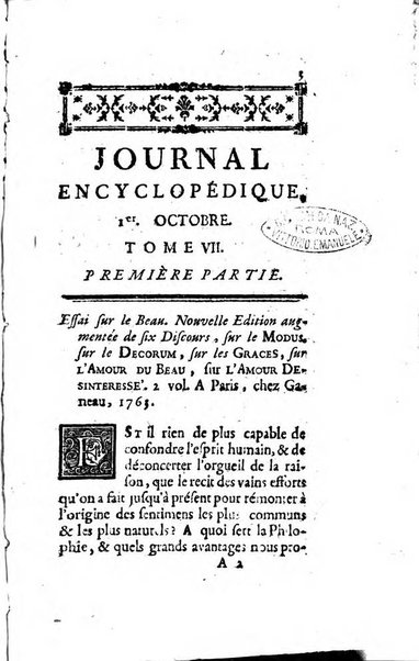 Journal encyclopédique