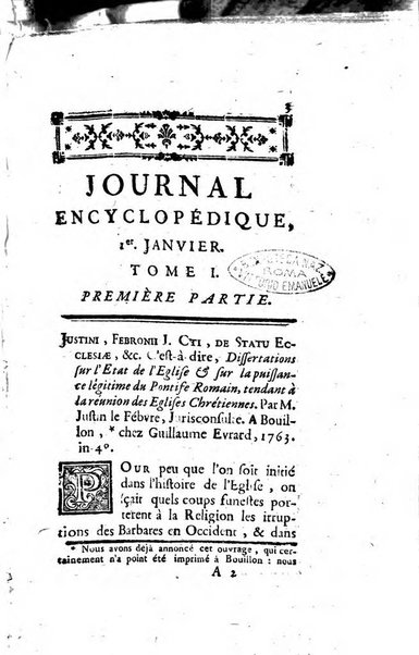 Journal encyclopédique