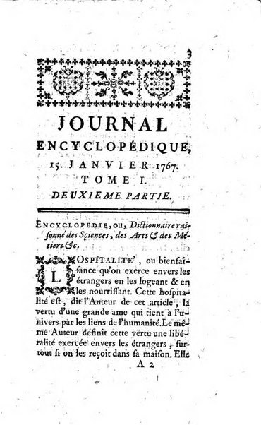 Journal encyclopédique