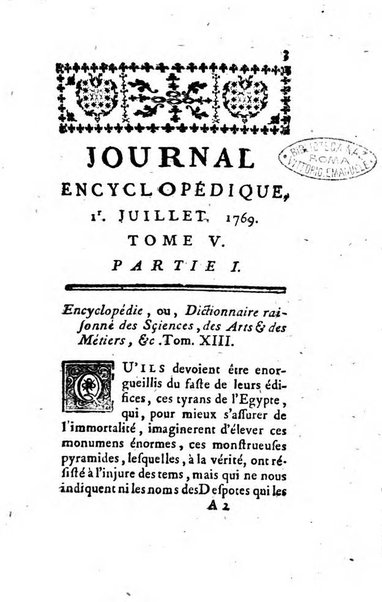 Journal encyclopédique