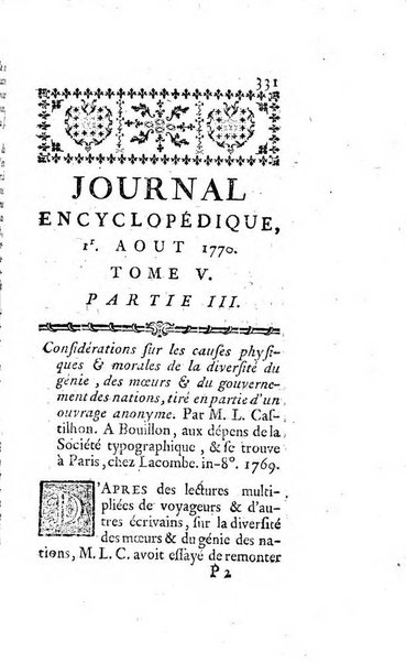 Journal encyclopédique