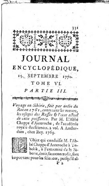 Journal encyclopédique