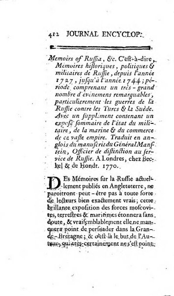 Journal encyclopédique