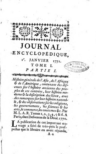 Journal encyclopédique