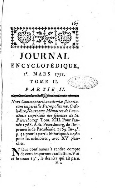 Journal encyclopédique